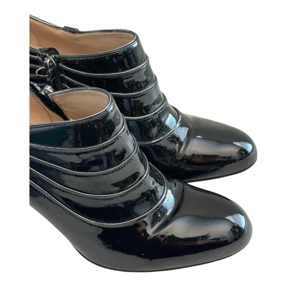 Valentino Garavani Patent Leather Heel Booties Black Size 36.5 EU/ 6 US - Picture 10 of 14